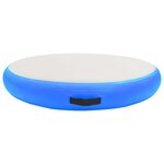 vidaXL Tapis gonflable de gymnastique avec pompe 100x100x15cm PVC Bleu