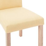vidaXL Chaises à manger lot de 4 crème tissu