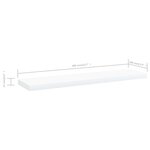 vidaXL Panneaux de bibliothèque 4 Pièces blanc bois d’ingénierie