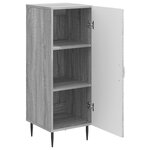 vidaXL Buffet Sonoma gris 33 x 34 5 x 89 5 cm Bois d'ingénierie
