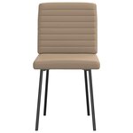 vidaXL Chaises à manger lot de 2 cappuccino similicuir
