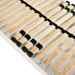 vidaXL Sommier à lattes avec 28 lattes 7 zones 90 x 200 cm