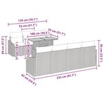vidaXL Ensemble de jardin 8 pièces avec coussins Beige Rotin Synthétique