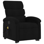 vidaXL Fauteuil de massage inclinable Noir Tissu