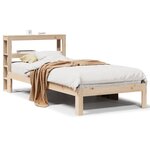 vidaXL Cadre de lit avec tête de lit sans matelas 90x200 cm