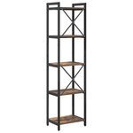 vidaXL Étagère Chêne fumé 40 x 30 x 155 cm Bois d'ingénierie