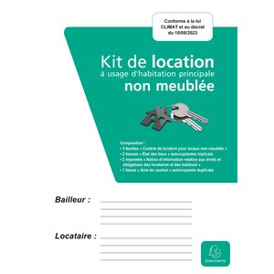 Kit Location Non Meublée - Vert - X 10 - Exacompta