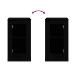 vidaXL Buffet noir 37 5x35 5x67 5 cm bois d'ingénierie