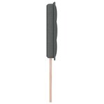 vidaXL Tête de lit Gris foncé tissu
