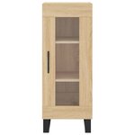 vidaXL Buffet haut Chêne sonoma 34 5x34x180 cm Bois d'ingénierie
