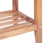 vidaXL Table basse 40x40x50 cm Carrée Teck solide