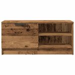 vidaXL Meuble TV vieux bois 80x35x36 5 cm bois d'ingénierie