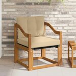 vidaXL Canapé d’extérieur Bois d'Acacia Massif Naturel