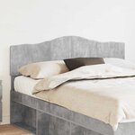 vidaXL Tête de lit Gris béton 150 cm Bois d'ingénierie