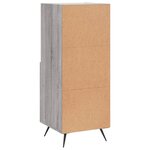 vidaXL Buffet Sonoma gris 34 5x34x90 cm Bois d'ingénierie