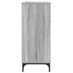vidaXL Cabinet de salle de bain Gris Sonoma 39 5 x 36 x 88 cm