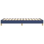 vidaXL Cadre de lit Bleu 90x200 cm Tissu