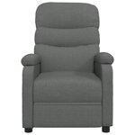 vidaXL Fauteuil électrique de massage Gris foncé Tissu