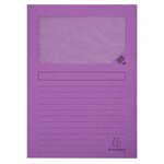 Paquet De 100 Chemises À Fenetre Forever - 22x31cm - Lilas - X 4 - Exacompta