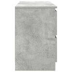 vidaXL Meuble TV gris béton 100x35x54 cm bois d'ingénierie