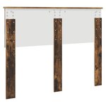 vidaXL Tête de lit Chêne fumé 120 cm Bois d'ingénierie