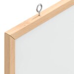 vidaXL Tableau blanc magnétique avec cadre bois de pin massif 60x55 cm