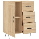 vidaXL Buffet chêne sonoma 69 5x34x90 cm bois d'ingénierie