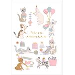 Carte Signature - Bel Anniversaire Chats - Draeger paris