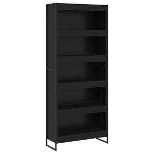 vidaXL Bibliothèque 2 Pièces Chêne noir 80 x 30 x 155 cm