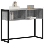 vidaXL Table d'appoint Gris Sonoma 100 x 36 x 75 cm Bois d'ingénierie