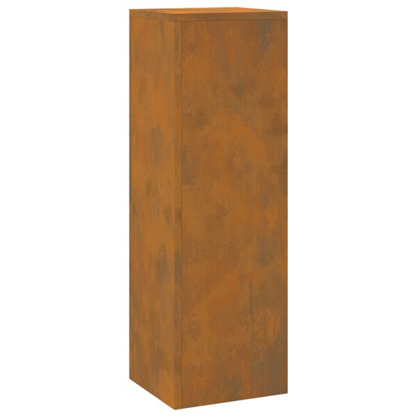 vidaXL Supports de plantes d'extérieur Colonne 2 Pièces 24x24x75 cm Acier patiné
