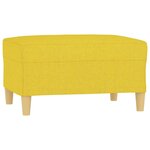 vidaXL Repose-pied Jaune clair 70x55x41 cm Tissu