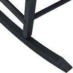 vidaXL Chaise à bascule Noir 84 x 65 x 114 cm Résine