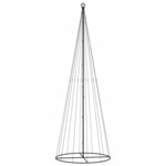 vidaXL Arbre de Noël cône 732 LED Blanc froid 160x500 cm
