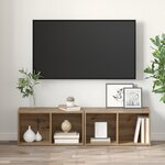 vidaXL Ensemble meuble TV 2 Pièces Chêne artisanal 37 x 35 x 107 cm
