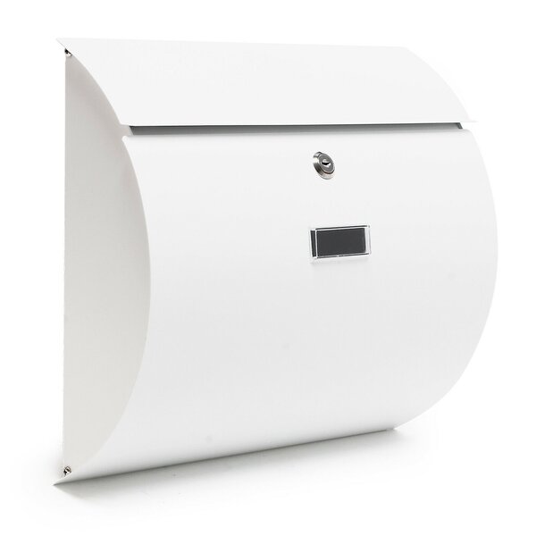 Boite aux lettres mailbox design murale design courrier acier inoxydable blanc