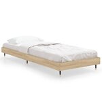 vidaXL Cadre de lit sans matelas chêne sonoma 75x190 cm