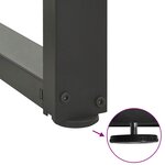 vidaXL Pieds de table à manger en T 2 pièces Anthracite 80 x 35 x (72-73) cm Acier