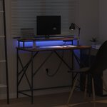 vidaXL Bureau Chêne fumé 100 x 50 x 86.5 cm Bois d'ingénierie