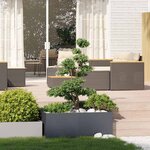 vidaXL Jardinière anthracite 100x100x40 cm acier