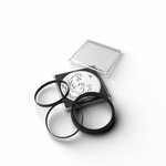 Capsules carrées Quadrum XL 42 à 58mm pour médailles  monnaies.