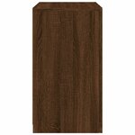 vidaXL Armoires latérales et lumières LED 2 Pièces chêne marron