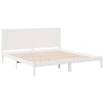 vidaXL Cadre de lit extra long sans matelas 180x220 cm bois massif