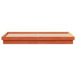 vidaXL Cadre de lit à LED sans matelas 180x200 cm bois massif