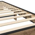 vidaXL Cadre de lit Chêne artisanal 80 x 200 cm Bois d'ingénierie