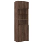vidaXL Armoire de rangement chêne brun 70x42 5x225cm bois d'ingénierie