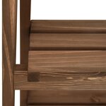 vidaXL Support à plantes à 3 niveaux avec tableau noir 40x30x90 cm Pin