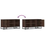 vidaXL Banc à chaussures chêne marron bois d'ingénierie et métal