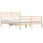 vidaXL Cadre de lit sans matelas 160x200 cm bois massif