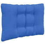 vidaXL Coussin de canapé d'extérieur Polyester Bleu royal